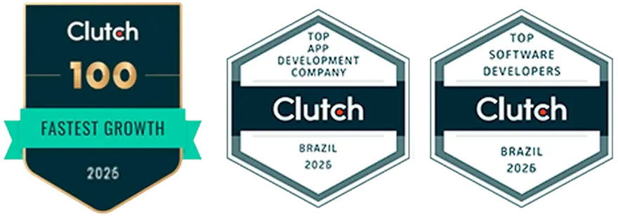 NextAge reconhecida pela Clutch - 100 Fastest Growth e Top Developers Brazil