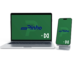 Mockup of the system built for Grupo Pinho