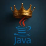 A logo de Java com uma coroa
