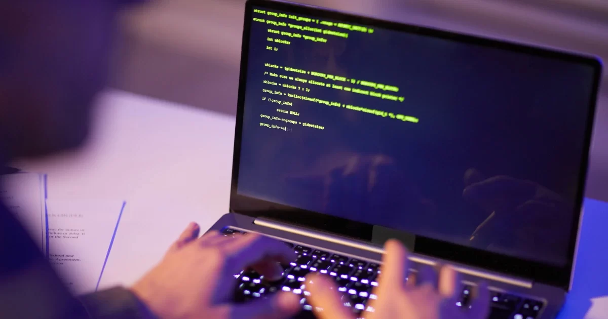 Image of a man vibe-coding