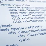 Imagem de códigos HTML