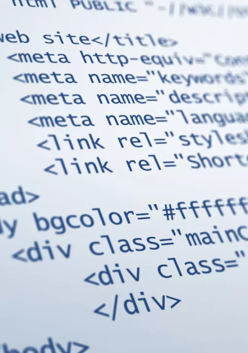 Imagem de códigos HTML