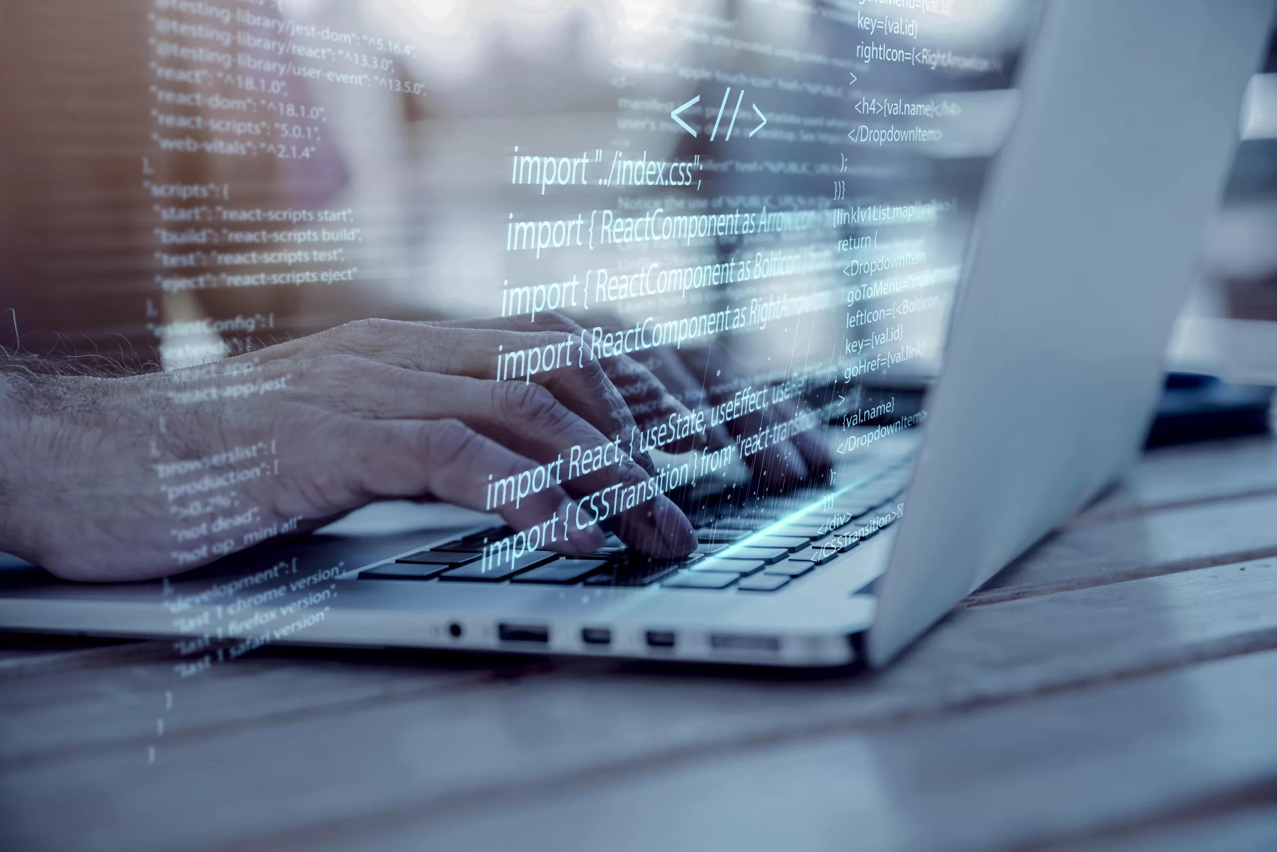 Programming with a person working with codes