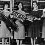 Foto em preto e branco das Mulheres do Eniac