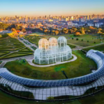 Vista aérea da cidade de Curitiba