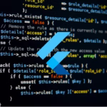 Logo do Flutter sobreposto a um código de programação em tela escura, representando desenvolvimento de aplicativos com o framework