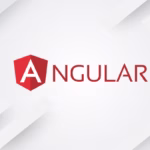 Logo do Angular, framework usado no desenvolvimento de sistemas corporativos