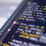 PHP code displayed on a computer screen, representing web application development and programming.